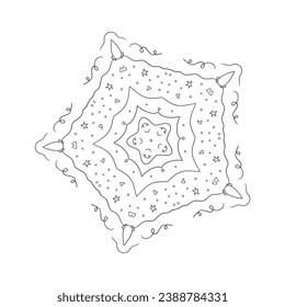 The Abstract Floral Mandala Illustration