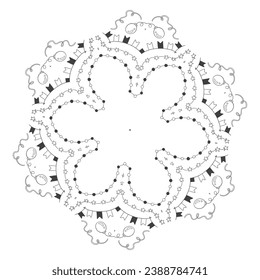The Abstract Floral Mandala Illustration