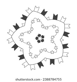 The Abstract Floral Mandala Illustration