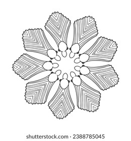 The Abstract Floral Mandala Illustration