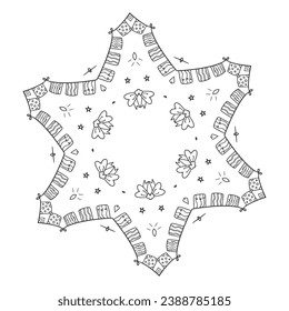 The Abstract Floral Mandala Illustration