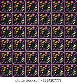 
Resumen del fondo del patrón de mandala floral
