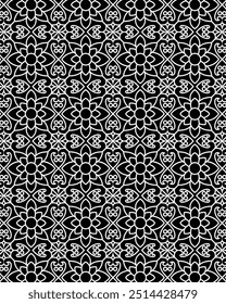 Papel de parede floral abstrato padrão mandala