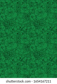 Abstract floral modern background repeat pattern