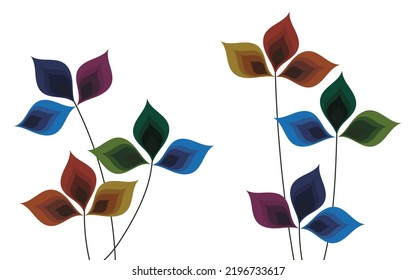 Abstrakter, floraler, moderner Vektorhintergrund. Blumendesign für Wanddekoration und Drucke.