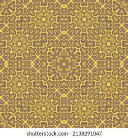 Resumen de motivos florales diseño vectorial sin fisuras. Ornamento continuo de la moda. Imprime un patrón interminable. Diseño sagrado. La decoración interior está impresa.