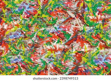 Resumen multicolor floral de fondo para tejidos o tejidos. Luminosos motivos otoñales para conceptos de negocio, cubiertas, fondos, texturas, impresión, tendencias de moda, soluciones interiores, scrapbooking, etc. 