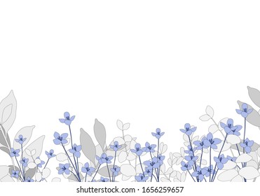 abstract floral on white background with space for your text