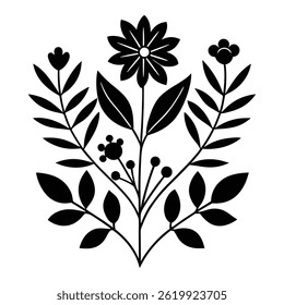 floral abstrato sobre fundo branco
