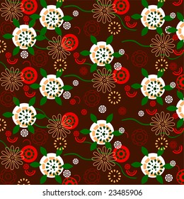 abstract floral organic pattern