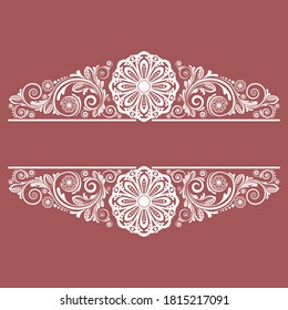 abstract floral ornament with decorative flowers for design
