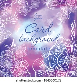 Abstract Floral Ornament Element for design. Wedding Invitation or Greeting Card