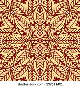 Abstract floral ornament. Element for your design. Invitation or greeting card. Ethnic style.