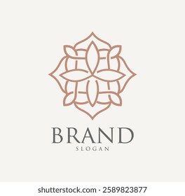 Abstract Floral ornament logo Design Vector