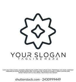 abstract Floral ornament logo and icon . Abstract beauty flower logo design vector