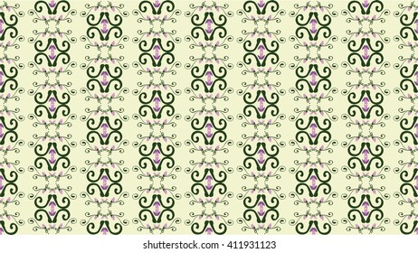 Abstract Floral ornament pattern background. Abstract modern pattern ornament