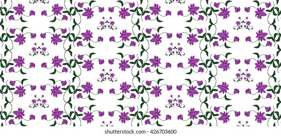 Abstract Floral ornament pattern background. Abstract modern pattern ornament