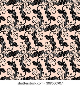Abstract Floral ornament pattern. Vector