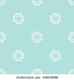 Abstract floral ornament seamless pattern of Powder Blue color for wallpapers and background.