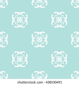 Abstract floral ornament seamless pattern of Powder Blue color for wallpapers and background.