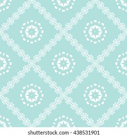 Abstract floral ornament seamless pattern with diagonal floral ornament of Powder Blue color for wallpapers and background.