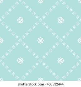 Abstract floral ornament seamless pattern with diagonal floral ornament of Powder Blue color for wallpapers and background.