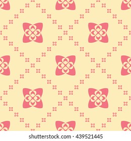 Abstract floral ornament seamless pattern with diagonal floral ornament 
