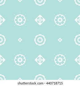 Abstract floral ornament seamless pattern of Powder Blue color for wallpapers and background.