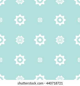 Abstract floral ornament seamless pattern of Powder Blue color for wallpapers and background.
