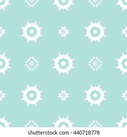 Abstract floral ornament seamless pattern of Powder Blue color for wallpapers and background.