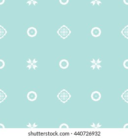 Abstract floral ornament seamless pattern of Powder Blue color for wallpapers and background.