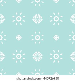 Abstract floral ornament seamless pattern of Powder Blue color for wallpapers and background.