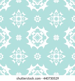 Abstract floral ornament seamless pattern of Powder Blue color for wallpapers and background.