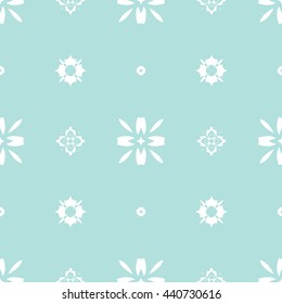 Abstract floral ornament seamless pattern of Powder Blue color for wallpapers and background.