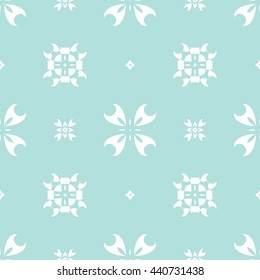 Abstract floral ornament seamless pattern of Powder Blue color for wallpapers and background.