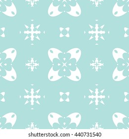 Abstract floral ornament seamless pattern of Powder Blue color for wallpapers and background.