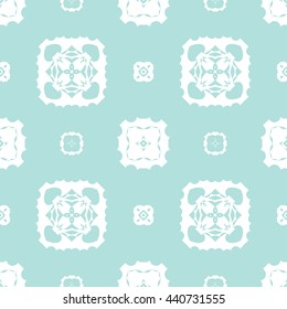 Abstract floral ornament seamless pattern of Powder Blue color for wallpapers and background.