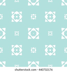 Abstract floral ornament seamless pattern of Powder Blue color for wallpapers and background.