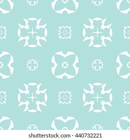 Abstract floral ornament seamless pattern of Powder Blue color for wallpapers and background.