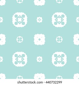 Abstract floral ornament seamless pattern of Powder Blue color for wallpapers and background.