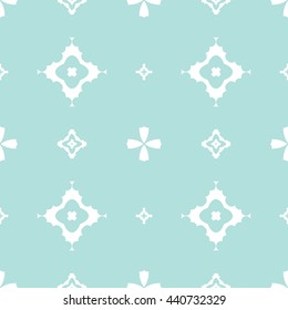 Abstract floral ornament seamless pattern of Powder Blue color for wallpapers and background.