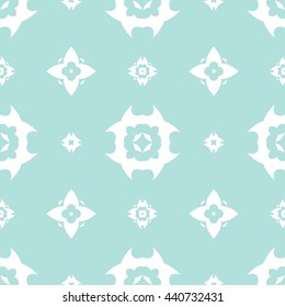Abstract floral ornament seamless pattern of Powder Blue color for wallpapers and background.