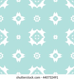 Abstract floral ornament seamless pattern of Powder Blue color for wallpapers and background.