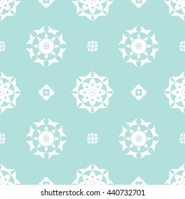 Abstract floral ornament seamless pattern of Powder Blue color for wallpapers and background.
