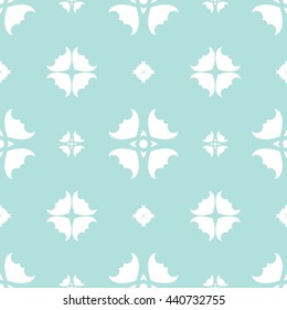 Abstract floral ornament seamless pattern of Powder Blue color for wallpapers and background.