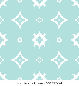 Abstract floral ornament seamless pattern of Powder Blue color for wallpapers and background.