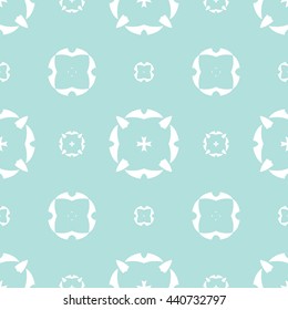 Abstract floral ornament seamless pattern of Powder Blue color for wallpapers and background.