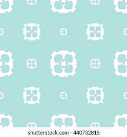 Abstract floral ornament seamless pattern of Powder Blue color for wallpapers and background.