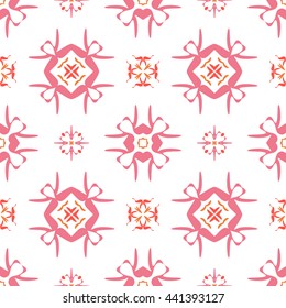 Abstract floral ornament seamless pattern of colorful for wallpapers and background.