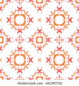 Abstract floral ornament seamless pattern of colorful for wallpapers and background.